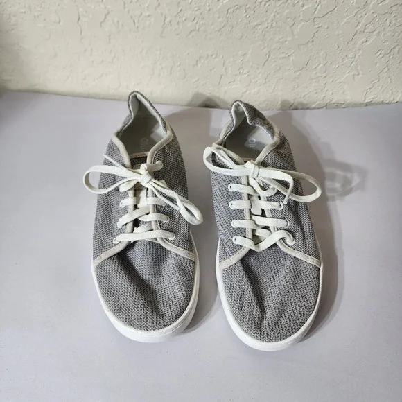 OluKai Pehuea Li Grey Mesh Lace Up Drop-In Heel Sneakers Womens 8.5 20379-20WS - Picture 3 of 8